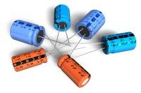 A group of Aluminum Electrolytic Capacitors