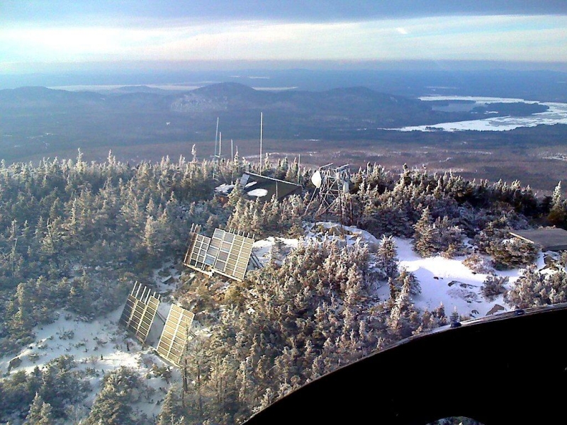 Big Spencer Mountain in the winter, Maine.