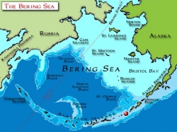 The Bearing Sea map.